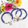 Lapis lazuli with jade and tree of life bracelet RB Design 67