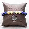 Lapis lazuli with jade and tree of life bracelet RB Design 67