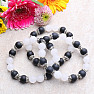 Agate black and jadeite bracelet RB Design 69