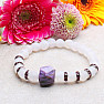 Charm with white cracked agate bracelet RB Design 70