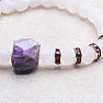 Charm with white cracked agate bracelet RB Design 70