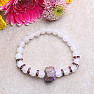 Charm with white cracked agate bracelet RB Design 70