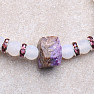 Charm with white cracked agate bracelet RB Design 70