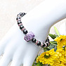 Charm with black obsidian bracelet RB Design 71