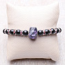 Charm with black obsidian bracelet RB Design 71