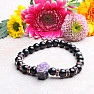 Charm with black obsidian bracelet RB Design 71