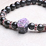 Charm with black obsidian bracelet RB Design 71