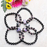 Charm with black obsidian bracelet RB Design 71