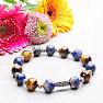 Tiger&#39;s eye and sodalite men&#39;s bracelet RB Design 72