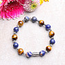 Tiger&#39;s eye and sodalite men&#39;s bracelet RB Design 72