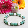 Cracked green agate and jade bracelet RB Design 73