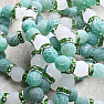 Cracked green agate and jade bracelet RB Design 73