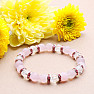 Pink velvet crystal bracelet RB Design 75