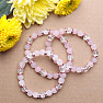 Pink velvet crystal bracelet RB Design 75