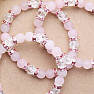 Pink velvet crystal bracelet RB Design 75