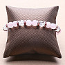 Pink velvet crystal bracelet RB Design 75