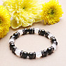 Black crystal bracelet RB Design 76