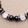 Black crystal bracelet RB Design 76