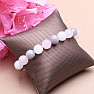 Rose quartz agate Botswana and jadeite bracelet RB Design 102