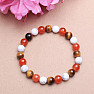 Tiger eye, carnelian and howlit bead bracelet RB Design 103