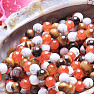 Tiger eye, carnelian and howlit bead bracelet RB Design 103