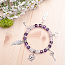 Jubilee designer bracelet made of amethyst and rose gold RB Design 100