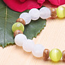 White cracked agate with ulexite bracelet RB Design 118