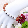 Rudraksha bracelet with lava stones and magnesite