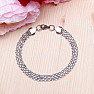 Elegant bracelet Cable mesh stainless steel 23 cm