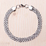 Elegant bracelet Cable mesh stainless steel 23 cm