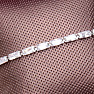 Glittering silver bracelet with white cubic zirconia