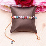 Women's pearl bracelet made of colored pearls with Shamballa fastening