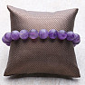 Set of five bracelets - amethyst, rose gold, white jade