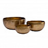 Tibetan bronze singing bowl OM symbol