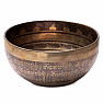 Tibetan bronze singing bowl engraved 14 cm