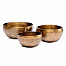 Tibetan bronze singing bowl engraved 14 cm