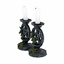 Pentagram candlesticks set