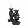 Pentagram candlesticks set