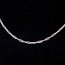 Necklace Paper clip style stainless steel in steel color 50 cm