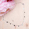 Necklace stainless steel Hearts 41 cm