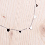 Necklace stainless steel Hearts 41 cm