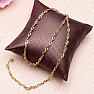 Singapore style stainless steel chain in 45 cm gold