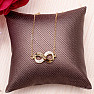 Necklace stainless steel in gold color Infinity 47 cm