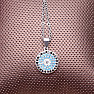 Necklace stainless steel in silver color Cubic zirconia 45 cm