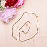 Rope style necklace stainless steel in gold color 60 cm, 4 mm