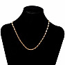 Necklace Mariner style stainless steel in gold color 50 cm