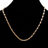 Necklace Mariner style stainless steel in gold color 50 cm