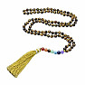 Japa Mala Tiger Eye Bead Chakra Necklace