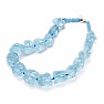 Exclusive raw aquamarine necklace