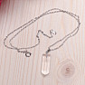 Crystal transparent crystal pendant with chain